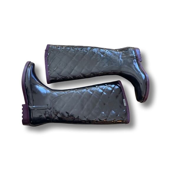 Tommy Hilfiger Women's Vintage Black Rain Boot • Size 6 - Picture 3 of 14